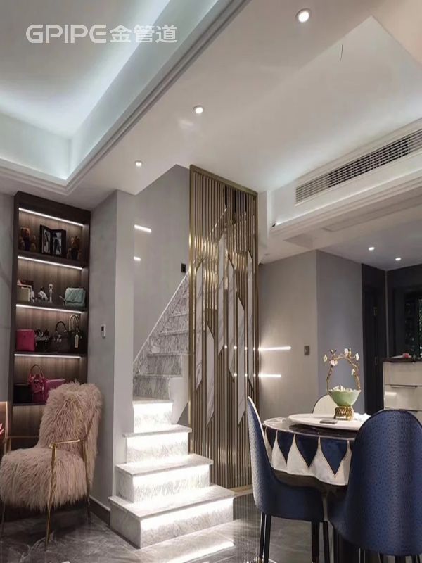 樓梯間不銹鋼屏風隔斷