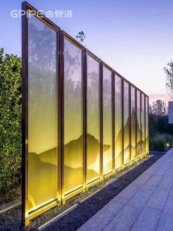 小區(qū)花園不銹鋼屏風